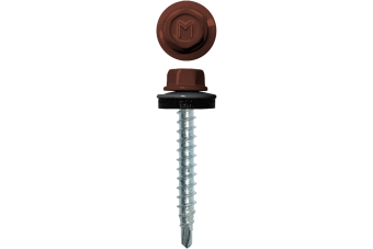 фото Саморез кровельный Daxmer 4,8х29 (250шт) сверло №1 RAL 8004 Центр Кровли картинка Саморез кровельный Daxmer 4,8х29 (250шт) сверло №1 RAL 8004 Центр Кровли