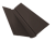 Планка ендовы верхней фигурной 150x150 0,45 Drap-double TX RR 32 темно-коричневый (3м) Центр Кровли