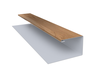 картинка Планка П-образная Экобрус Grand Line 0,45 Print Premium Pine Wood Fresh (3м) Центр Кровли
