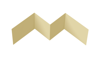 картинка Угол внутренний фибросайдинга 0,45 PE с пленкой RAL 1014 слоновая кость (3м) Центр Кровли