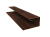 Планка П-образная завершающая сложная (КД) 0,45 Print-Double Premium Cherry Wood Dark F (2м) Центр Кровли