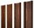 Штакетник М-образный А с прямым резом 0,45 Print Premium Golden Wood Fresh TwinColor Центр Кровли