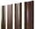 Штакетник М-образный А с прямым резом 0,45 Print Elite Antique Wood TwinColor Центр Кровли