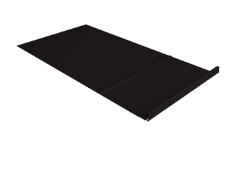 картинка Элемент обхода Кликфальц Pro правый 0,5 Satin Matt TX RAL 9005 черный Центр Кровли