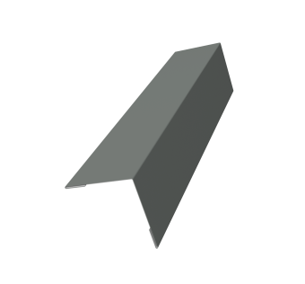 картинка Угол внешний 70х70 0,45 PE с пленкой RAL 7005 мышино-серый (2м) Центр Кровли