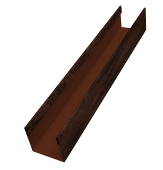 картинка Стойка жалюзи Milan Slim 0,45 Print Elite Cherry Wood TwinColor (2,5м) Центр Кровли
