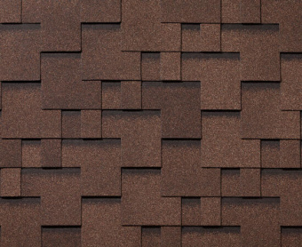 картинка Черепица гибкая RoofShield Классик Модерн коричневый топаз Центр Кровли