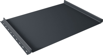 картинка Кликфальц Grand Line 0,45 Drap двухсторонний с пленкой на замках RAL 7024 мокрый асфальт Центр Кровли
