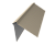 Планка конька плоского 220х50х220 0,5 Satin с пленкой RAL 1015 светлая слоновая кость (2м) Центр Кровли