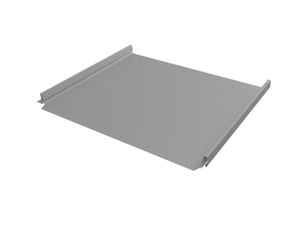 картинка Кликфальц Pro v02 Grand Line 0,45 PE с пленкой на замках RAL 9006 бело-алюминиевый Центр Кровли