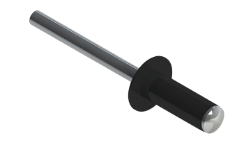 картинка Заклёпка вытяжная Daxmer 3,2х8 RAL 9005 (20х1000шт) ал/ст Центр Кровли