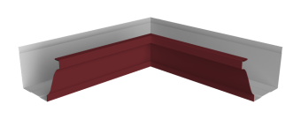 фото Угол желоба внутренний Vortex Lite 130мм NEW RAL 3005 красное вино Центр Кровли картинка Угол желоба внутренний Vortex Lite 130мм NEW RAL 3005 красное вино Центр Кровли