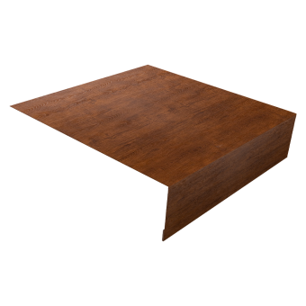 картинка Планка околооконная простая 200х50 0,4 Print Premium Golden Wood Fresh TwinColor (3м) Центр Кровли