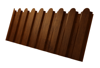 картинка Профнастил С20A фигурный 0,45 Print Premium Golden Wood Intense FTC Центр Кровли
