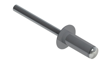 картинка Заклёпка вытяжная Daxmer 4,8х12 RAL 7004 (500 шт) ал/нерж Центр Кровли