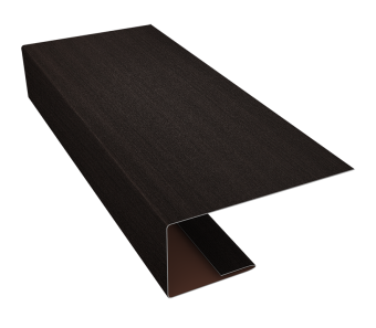 картинка J-Профиль 18мм 0,45 Print Elite Coffee Wood TwinColor (3м) Центр Кровли