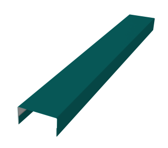 фото Крышка забора для горизонтального монтажа штакетника 0,45 PE RAL 5021 водная синь (3м) Центр Кровли картинка Крышка забора для горизонтального монтажа штакетника 0,45 PE RAL 5021 водная синь (3м) Центр Кровли