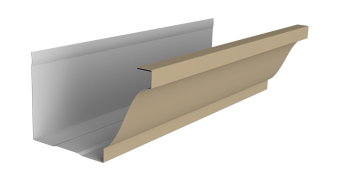 картинка Желоб прямоугольный Vortex Lite 130мм 3м PE RAL 1014 слоновая кость Центр Кровли