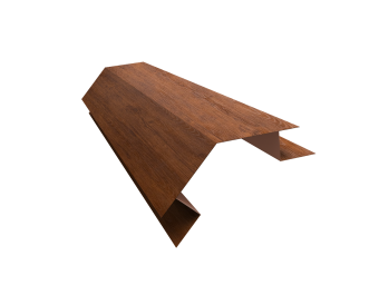 картинка Планка угла внешнего сложного 135 градусов БХ new 0,45 Print-Double Premium Golden Wood Fresh (2м) Центр Кровли