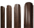 Штакетник П-образный А фигурный 0,4 Print Premium Antique Wood TwinColor Центр Кровли