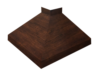 картинка Угол отлива внешний 250 0,45 Print-Double Premium с пленкой Cherry Wood Dark F Центр Кровли