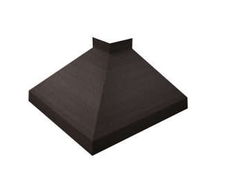 картинка Угол отлива внешний 150 0,45 Print Elite с пленкой Coffee Wood TwinColor Центр Кровли