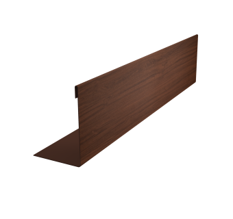 картинка Нащельник 125 Texas 25х35 0,45 Print Elite Choco Wood TwinColor (L1,8) Центр Кровли
