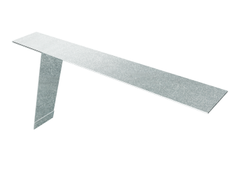 картинка Планка карнизная фальц 130х80 0,5 Zn (3м) Центр Кровли