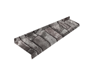 картинка Отлив простой 150 0,45 Print Elite Fine Stone TwinColor (2м) Центр Кровли