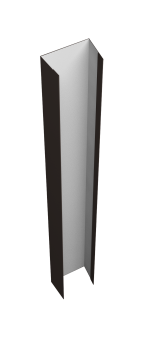 картинка Крепежная планка верхняя Texas 0,5 Satin Matt TX RR 32 темно-коричневый (3м) Центр Кровли