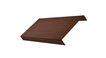 картинка Ламель обратная 150 забора жалюзи Texas 0,45 Print Elite с пленкой Choco Wood TwinColor Центр Кровли