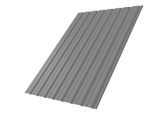 картинка Профнастил С10R 0,5 Satin RAL 9006 бело-алюминиевый Центр Кровли