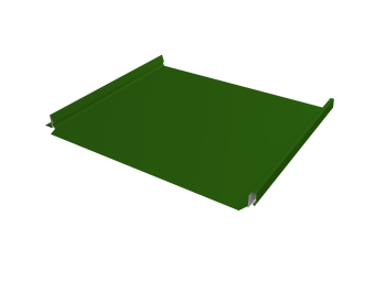 картинка Кликфальц Pro v02 Grand Line 0,45 PE с пленкой на замках RAL 6002 лиственно-зеленый Центр Кровли