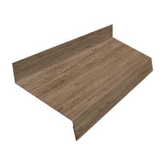 картинка Отлив простой 50 Grand Line 0,45 Принт Элит Беленый дуб TwinColor (2м) Центр Кровли