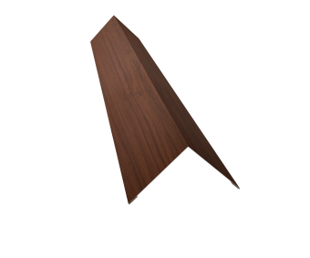 картинка Угол внешний 110х110 0,45 Print Elite Choco Wood TwinColor (2м) Центр Кровли
