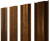 Штакетник М-образный В с прямым резом 0,45 Print-Double Premium Golden Wood Fresh Центр Кровли