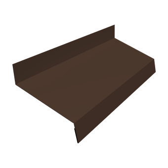 фото Отлив простой 50 Grand Line 0,5 Velur RAL 8017 шоколад (3м) Центр Кровли картинка Отлив простой 50 Grand Line 0,5 Velur RAL 8017 шоколад (3м) Центр Кровли