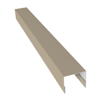 картинка Планка П-образная заборная 24 0,45 Drap TX RAL 1015 светлая слоновая кость (2м) Центр Кровли