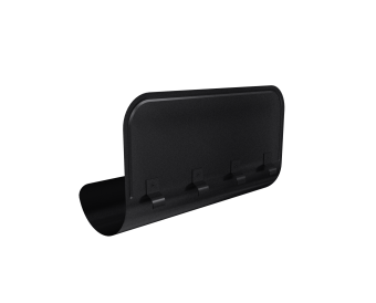 картинка Ограничитель перелива Grand Line 125/90 Matte PU RAL 9005 Центр Кровли