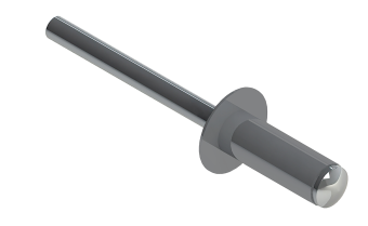 картинка Заклёпка вытяжная Daxmer 4,0х10 (1000шт) алюм/сталь RAL 7004 Центр Кровли