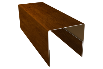 картинка Планка П-образная заборная 20 0,4 Print Premium Golden Wood Intense FTC (2м) Центр Кровли