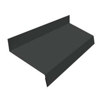 картинка Отлив простой 50 Grand Line 0,5 Velur RAL 7016 антрацитово-серый (3м) Центр Кровли