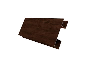 картинка Планка H-образная Экобрус 0,45 Print Elite Cherry Wood TwinColor (3м) Центр Кровли