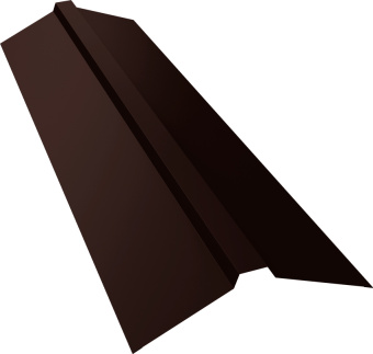 фото Планка конька прямоугольного 115х30х115 Grand Line 0,45 ПЭ двухсторонний с пленкой RAL 8017 шоколад (2м) Центр Кровли картинка Планка конька прямоугольного 115х30х115 Grand Line 0,45 ПЭ двухсторонний с пленкой RAL 8017 шоколад (2м) Центр Кровли