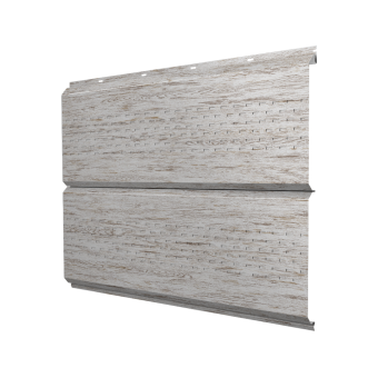 картинка Софит ЭкоБрус new c перфорацией 0,45 Print Elite с пленкой Snow Wood TwinColor Центр Кровли