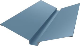 фото Планка ендовы верхней 115х30х115 Grand Line 0,45 Drap TX RAL 5024 пастельно-синий (3м) Центр Кровли картинка Планка ендовы верхней 115х30х115 Grand Line 0,45 Drap TX RAL 5024 пастельно-синий (3м) Центр Кровли