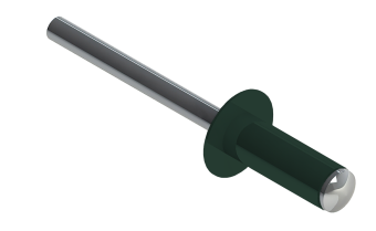 картинка Заклёпка вытяжная Daxmer 4,8х12 (1000шт) алюм/сталь RAL 6005 Центр Кровли