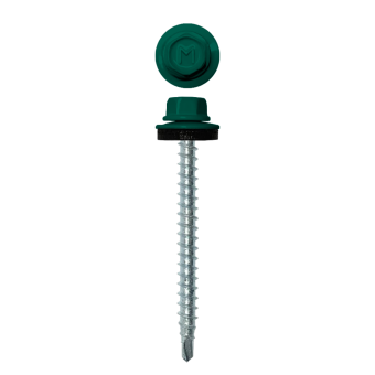 картинка Саморез кровельный Daxmer 4,8х50 (150шт) сверло №1 RAL 6026 Центр Кровли