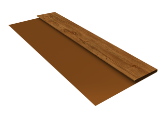 картинка Планка стартовая БХ new 0,45 Print Elite Golden Wood TwinColor (3м) Центр Кровли