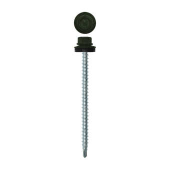 картинка Саморез кровельный Daxmer 4,8х70 (100шт) сверло №1 RAL 6020 Центр Кровли